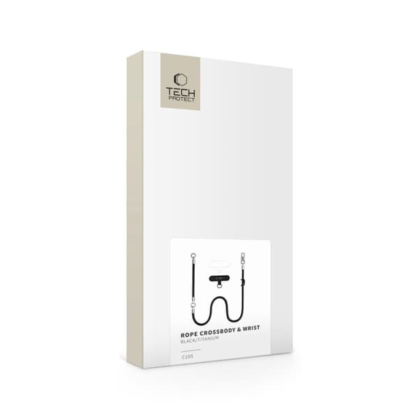Tech-Protect Mobilsnöre CrossBody & Wrist Rope Svart