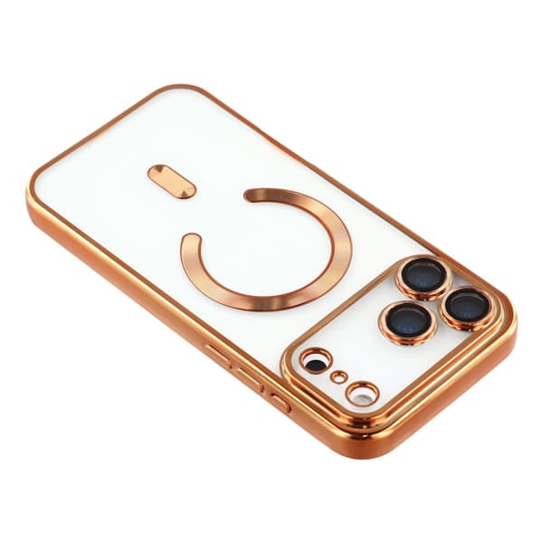 iPhone 17 Pro Max Skal MagSafe Electroplated TPU Koppar