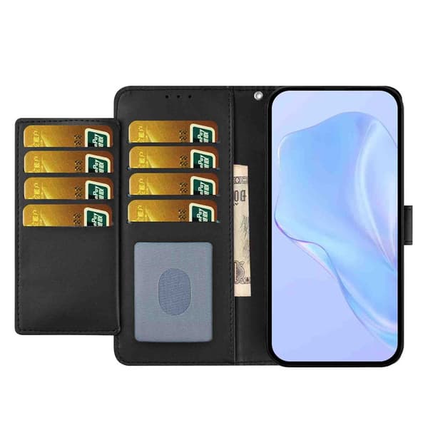 Honor 400 Lite Plånboksfodral Läder Svart