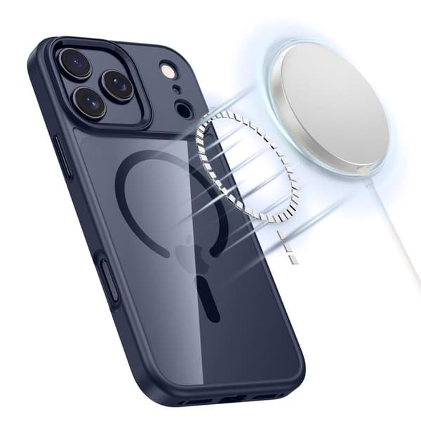 Tech-Protect iPhone 17 Pro Skal MagSafe MagMat Deep Blue / Clear