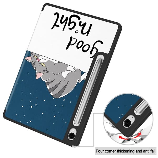 Samsung Galaxy Tab S10 Lite Fodral Tri-Fold Katt