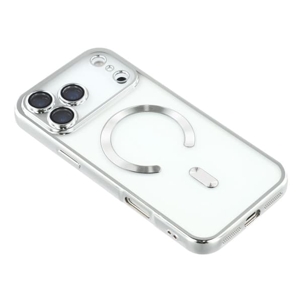 iPhone 17 Pro Max Skal MagSafe Electroplated TPU Silver