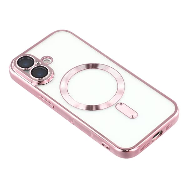 iPhone 17 Skal MagSafe Electroplated TPU Rosa