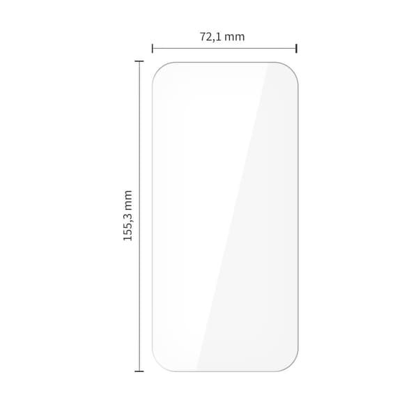 Tech-Protect iPhone 15 Pro Max 10-PACK Skärmskydd Härdat Glas