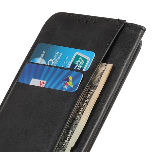 Motorola Edge 40 Pro 5G Fodral Flip Split Läder Svart