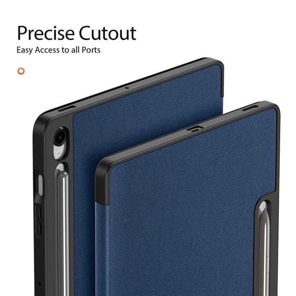 DUX DUCIS Galaxy Tab S10 FE Plus Fodral DOMO Tri-Fold Blå