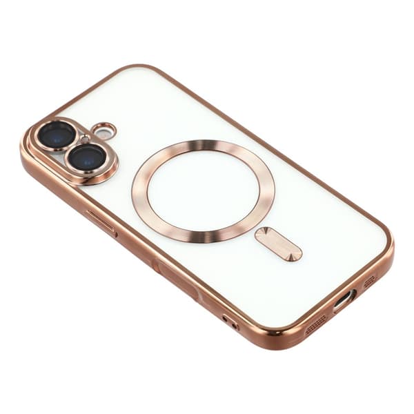 iPhone 17 Skal MagSafe Electroplated TPU Koppar