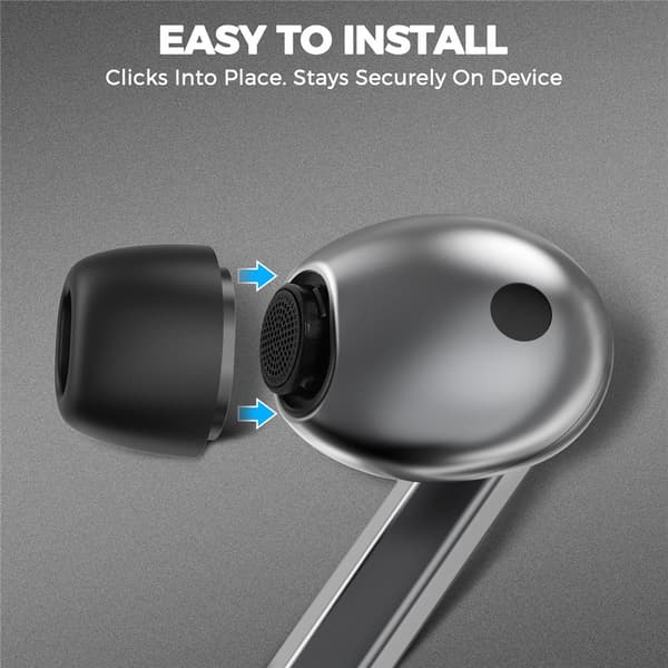 AHASTYLE 3-PACK Öronpluggar För Galaxy Buds 3 Pro Svart