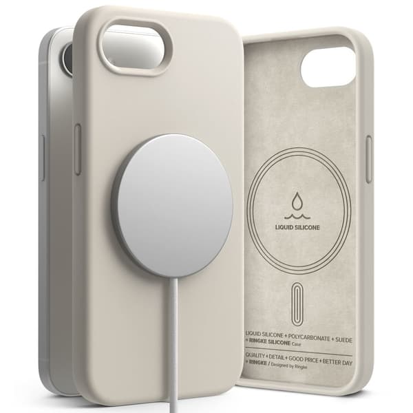 Ringke iPhone 17e / 16e Skal MagSafe Silikon Stone