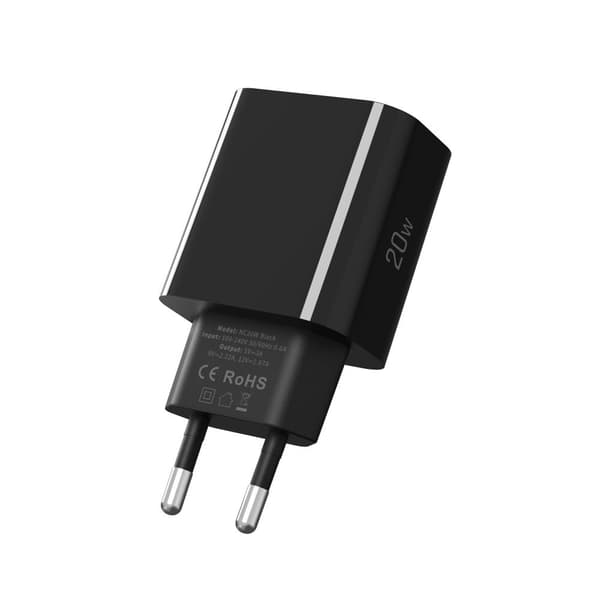Tech-Protect 20W PD USB-C Väggladdare Svart