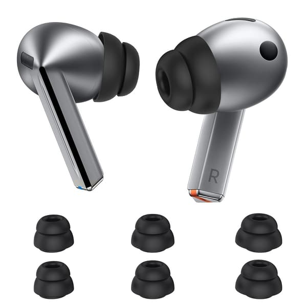 AHASTYLE 3-PACK Öronpluggar För Galaxy Buds 3 Pro Svart