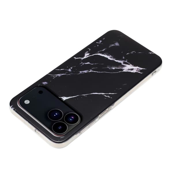 iPhone 17 Pro Skal TPU Marmor Svart