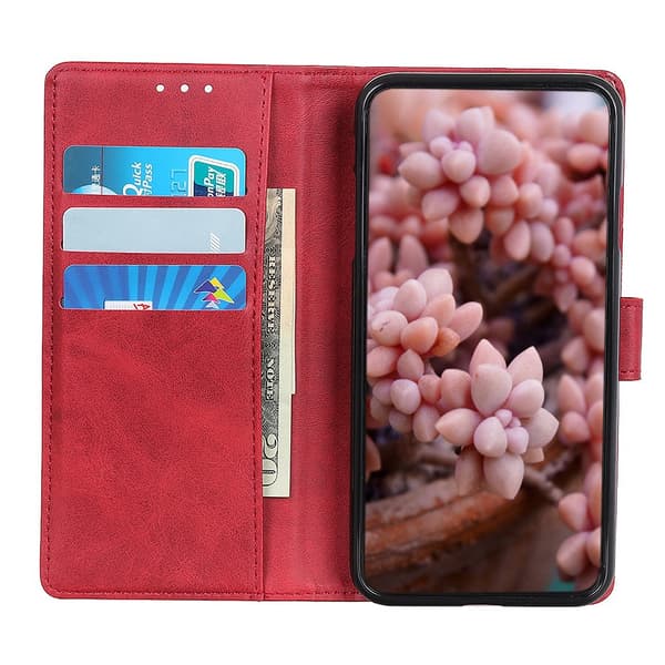 Samsung Galaxy A37 5G Plånboksfodral Läder Röd