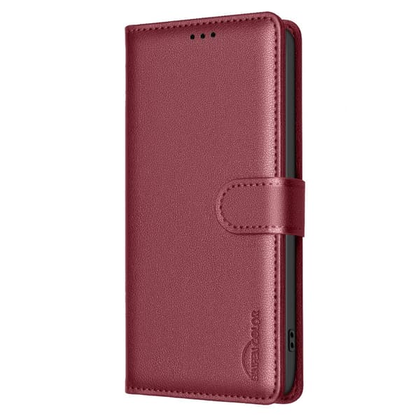 BINFEN Honor X5c Plus Fodral RFID Läder Röd