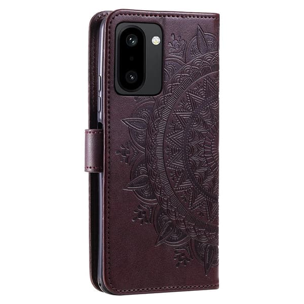 OnePlus 15R Fodral Mandala Läder Brun
