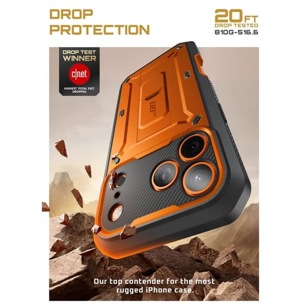 Supcase iPhone 17 Pro Max Skal Unicorn Beetle Pro Coral