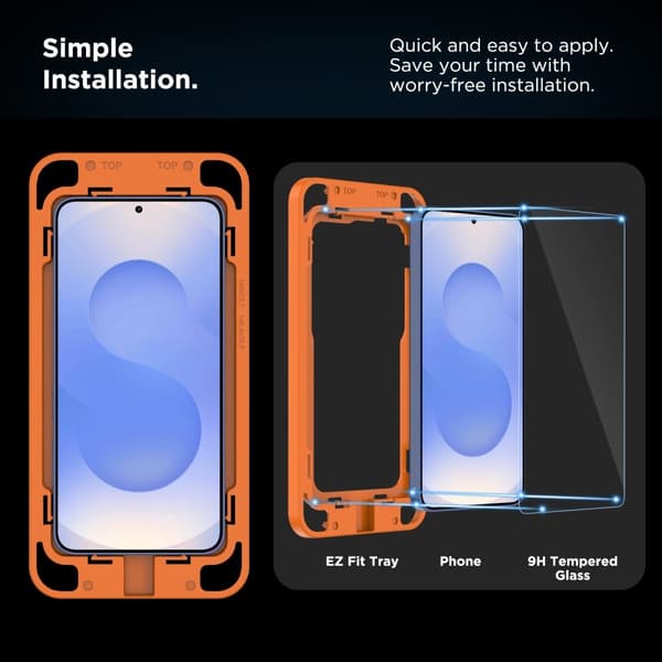 Tech-Protect Galaxy S25 Plus 2-PACK Skärmskydd QuickSet+ Härdat Glas