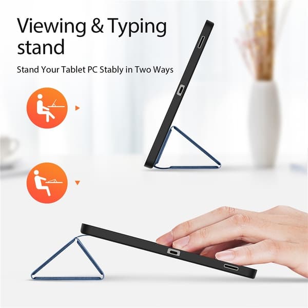 DUX DUCIS Galaxy Tab S10 FE Plus Fodral DOMO Tri-Fold Blå