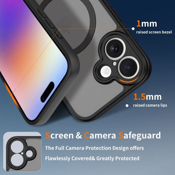 Tech-Protect iPhone 17 Skal MagSafe BasicMag Matt Svart
