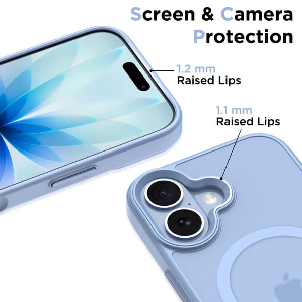 Tech-Protect iPhone 17 Skal MagSafe MagMat Mist Blue