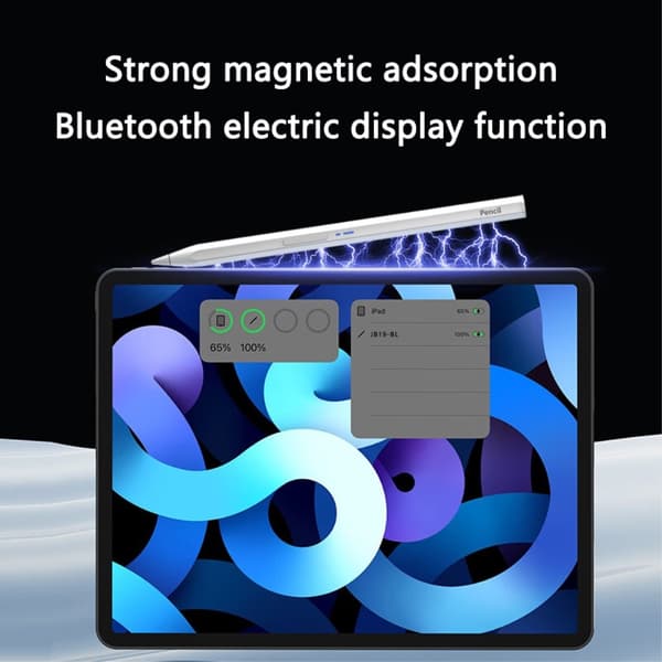 Bluetooth Magnetisk Hexagon Stylus Touchpenna Vit