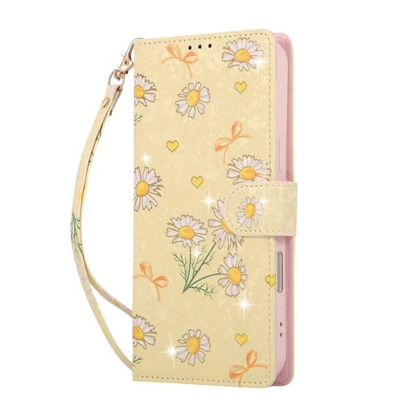 iPhone Air Fodral RFID Läder Yellow Daisy