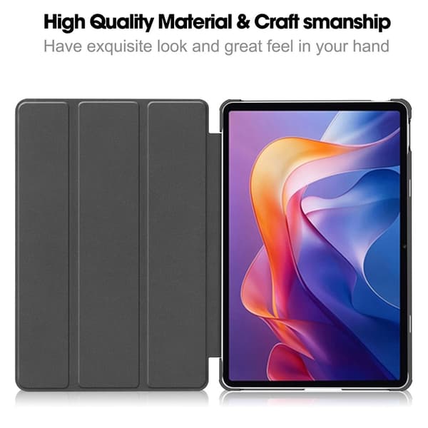 Xiaomi Redmi Pad 2 Fodral Tri-Fold Röd