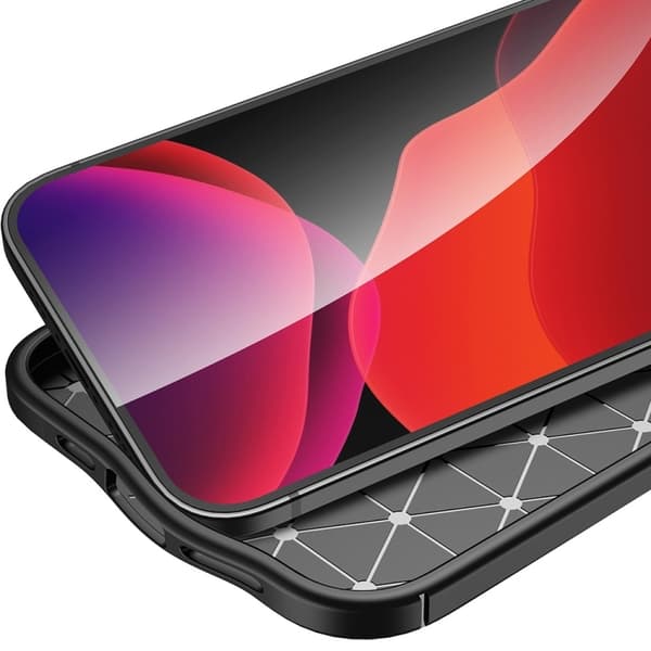 iPhone 14 Plus Skal Litchi Textur Blå