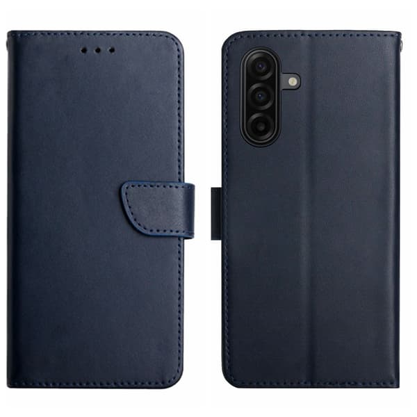 Samsung Galaxy S26 Plus Fodral Äkta Läder Blå