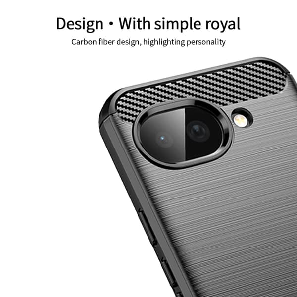 MOFI Google Pixel 10a Skal Borstad Stål Textur Blå