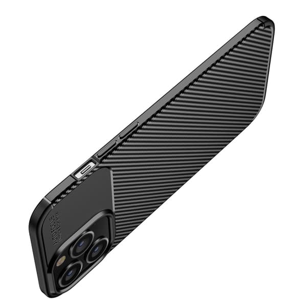 iPhone 14 Plus Skal Kolfiber Textur Svart