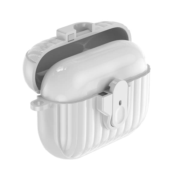 AirPods Pro 3 Skal Hybrid Shell Texture Vit