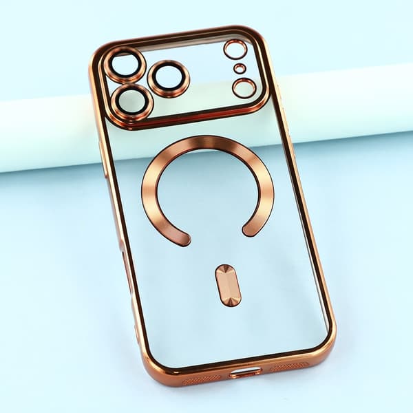 iPhone 17 Pro Max Skal MagSafe Electroplated TPU Koppar