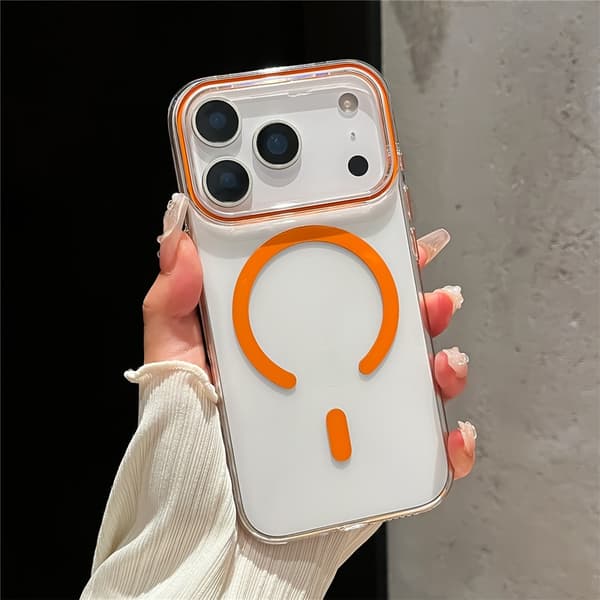 iPhone 17 Pro Max Skal MagSafe Transparent / Orange
