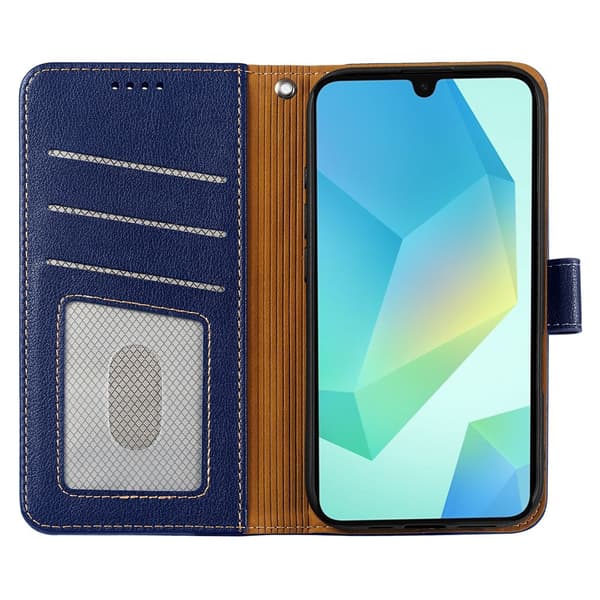 Samsung Galaxy A27 Plånboksfodral Läder Blå
