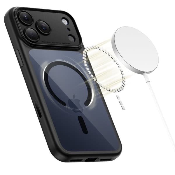 Tech-Protect iPhone 17 Pro Skal MagSafe MagPeak Svart/Transparent