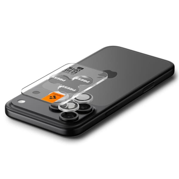 Spigen iPhone 17 Pro/Pro Max/16 Pro/Pro Max 2-PACK Linsskydd GLAS.tR "Ez Fit"
