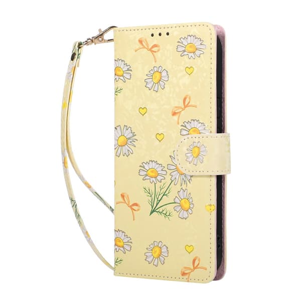 Google Pixel 10a Fodral RFID Läder Yellow Daisy