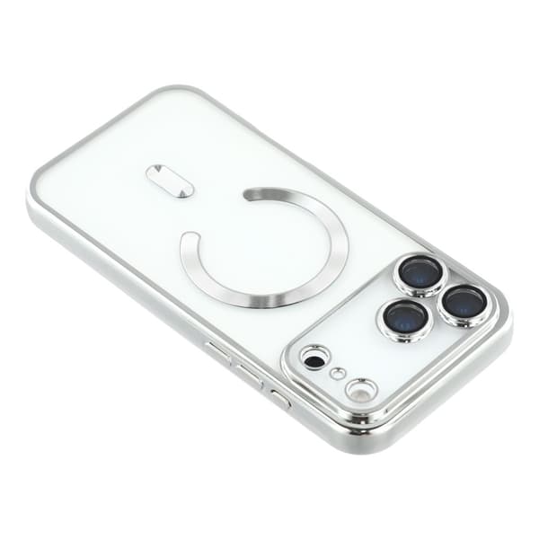 iPhone 17 Pro Skal MagSafe Electroplated TPU Silver