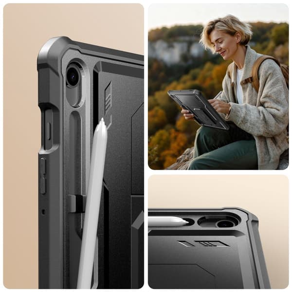 Tech-Protect Galaxy Tab S10 Lite/S10 FE/S9 2-SET Skal Kevlar Pro Svart