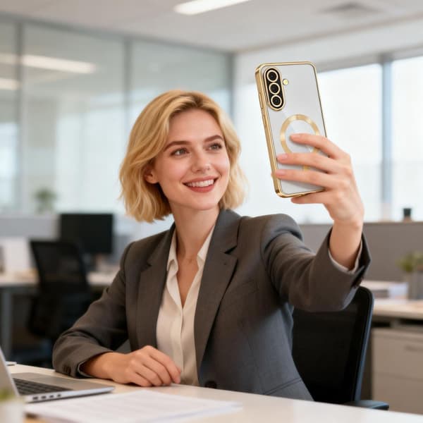 Tech-Protect Galaxy A57 5G Skal MagSafe MagFlex Shiny Gold