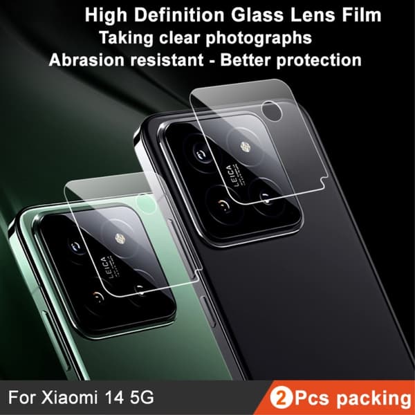 IMAK Xiaomi 14 2-PACK Linsskydd Härdat Glas