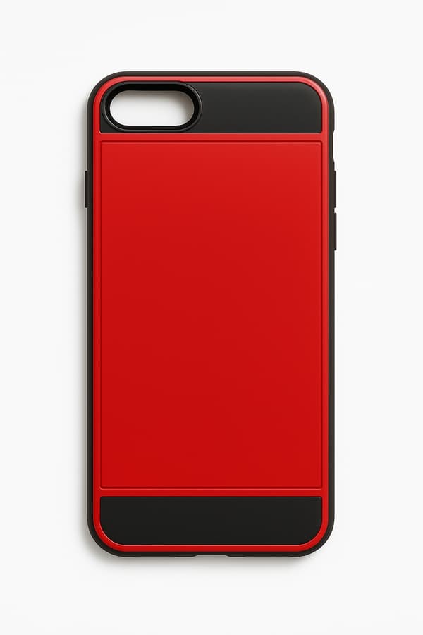 iPhone 7/8 Plus Skal Med Kortfack - Röd