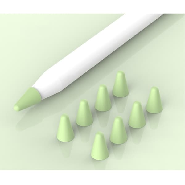 8-PACK Apple Pencil 1/2/Pro Spetsskydd / Tip Cover Grön