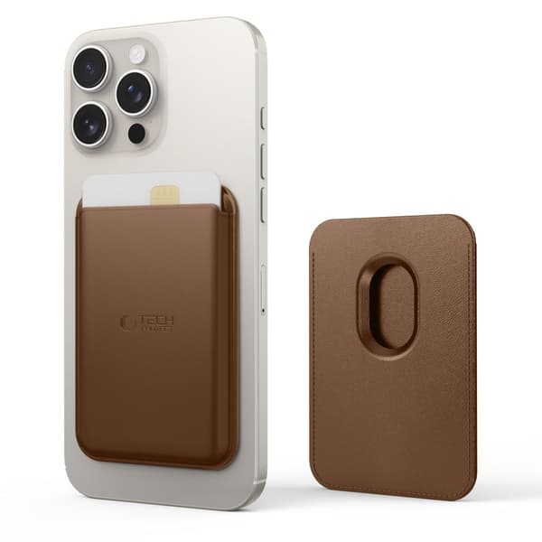 Tech-Protect Magnetisk MagSafe Korthållare MagWallet  Brun