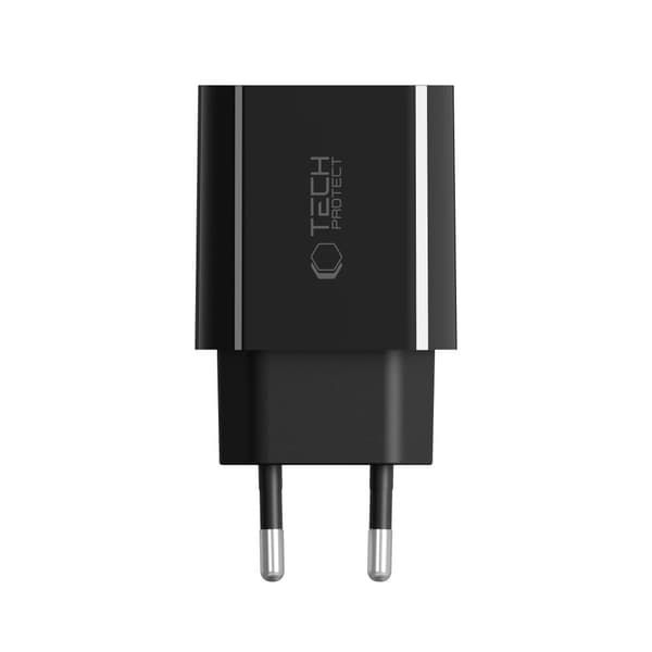 Tech-Protect 20W PD USB-C Väggladdare Svart