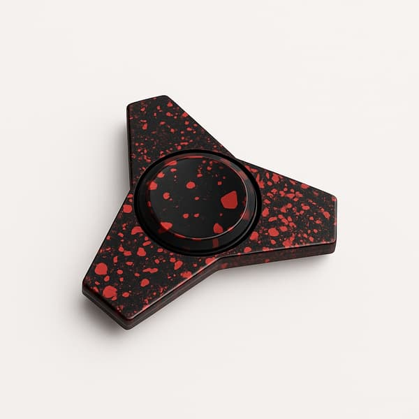 Fidget Spinner Trio Metal - Svart/Röd