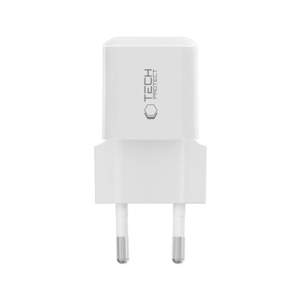Tech-Protect 25W PD USB-C Väggladdare Vit