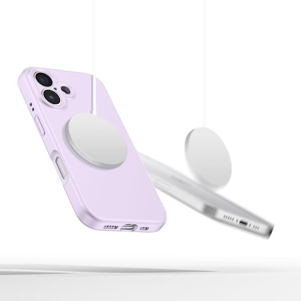 Tech-Protect iPhone 17e/16e Skal MagSafe Liquid Silicone Mauve