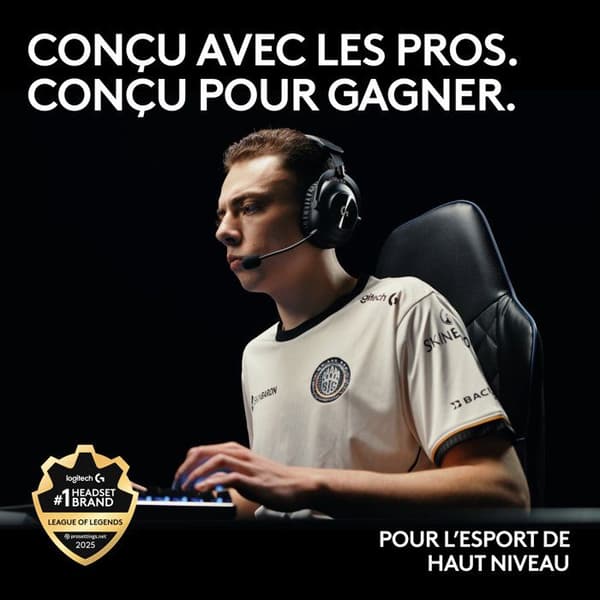 Gaming headset - Trådlös - Logitech G - Pro X 2 - Bluetooth - PS5, PS4, PC - Vit